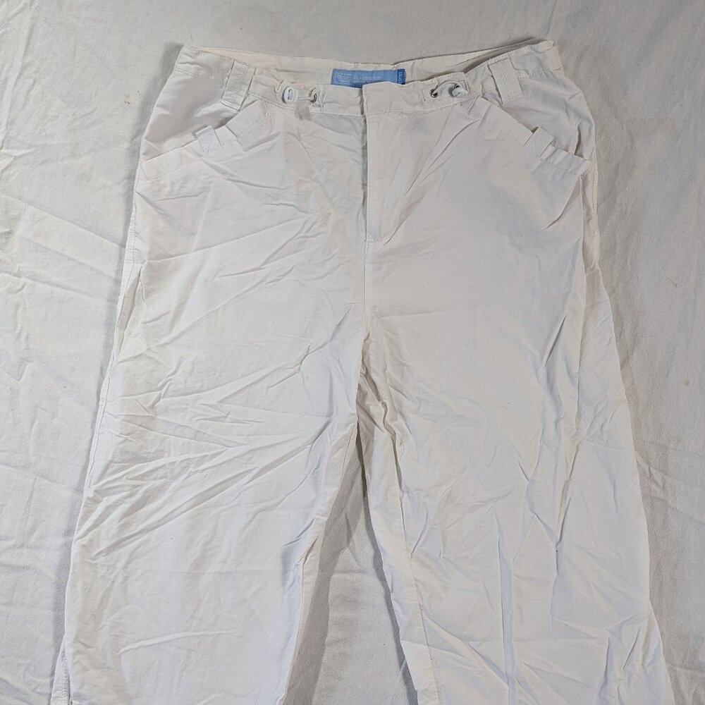 CAPRIS DENVER HAYES CLASSIC FIT PETITES LARGE L20 WHITE WOMEN'S PANTS CLOTHES